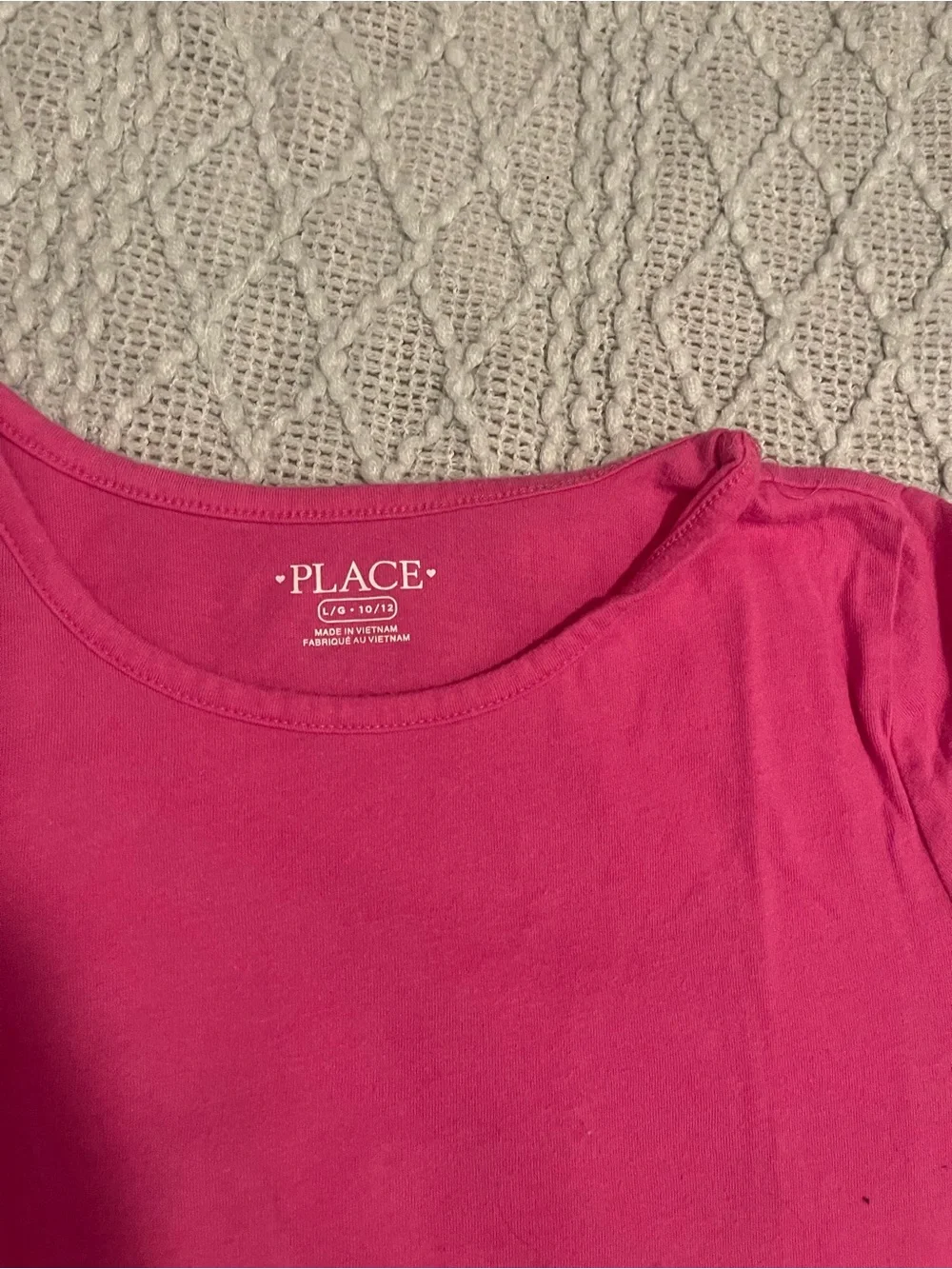 The Children's Place Bright Pink Short Sleeve Crew Tee